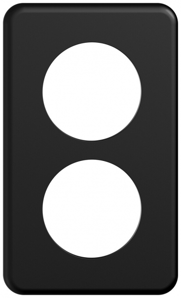 Piastra di copertura INC STANDARDdue SNAPFIX® 2×1/1×2 2×Ø50 90×150mm ne 