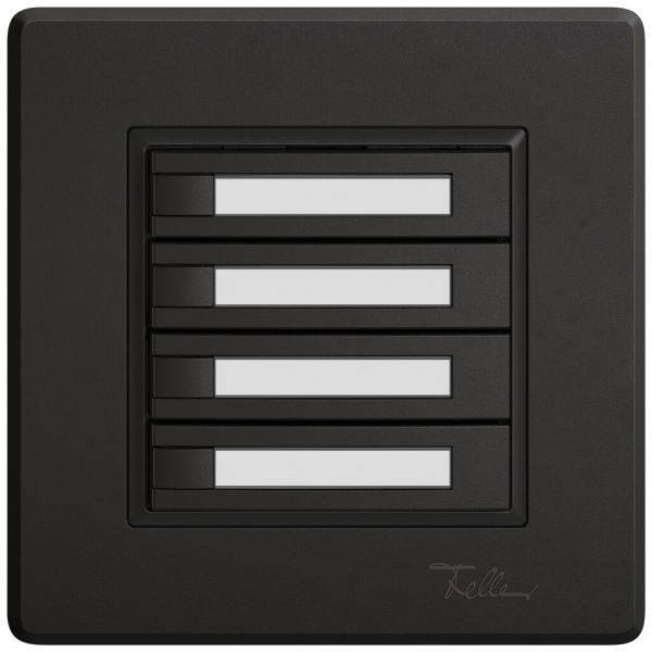 Pulsante KNX RGB INC EDIZIO.liv SNAPFIX® sensore temp.s.LED targ.4× com.1T ne 