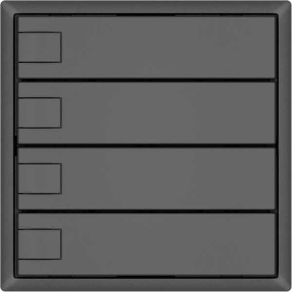 Pulsante universale EDIZIO.liv UNI SNAPFIX® 5…48V s.LED 4× com.1T grs 