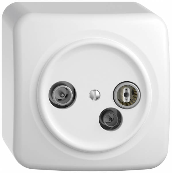 Prise antenne AP TV-R-données STANDARDdue SNAPFIX® 19dB bc 
