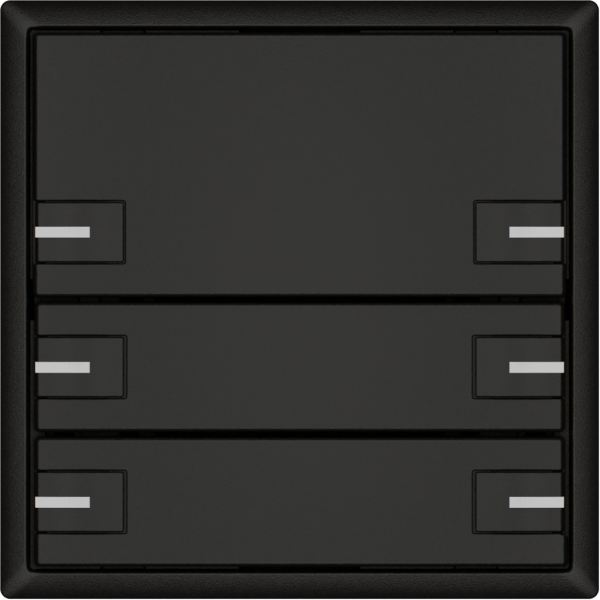 Pulsante universale EDIZIO.liv UNI SNAPFIX® c.LED RGB 3× com.2T ne 