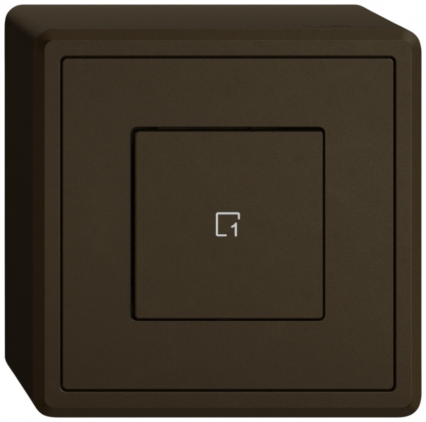 Poussoir scènes AP EDIZIO.liv Wiser SNAPFIX® 1 scène 1 touche WLAN br 