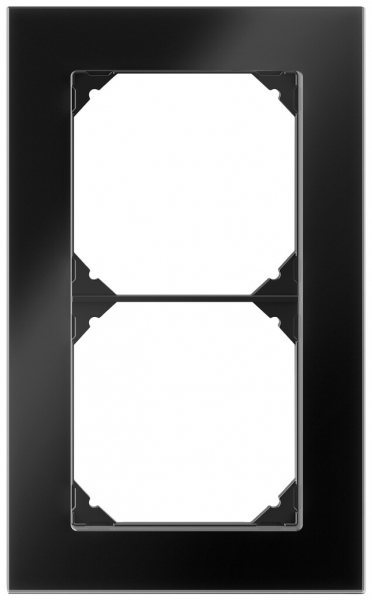 Telaio di copertura INC EDIZIO.liv prestige SNAPFIX® 2×1/1×2 154×94mm ve-ne 