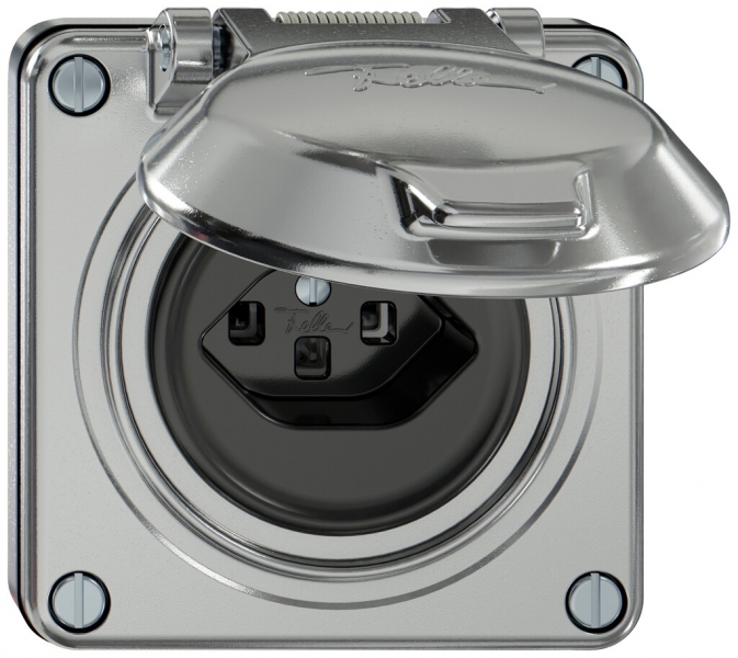 Presa INC ELEMENT SNAPFIX® 1×tipo 23 16A 250V con coperchio IP20 all 