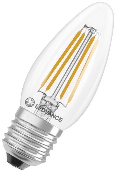 Lampada LED LEDVANCE CLASSIC B E27 3.4W 470lm 827 B10.5 chiaro Ø35×92mm 