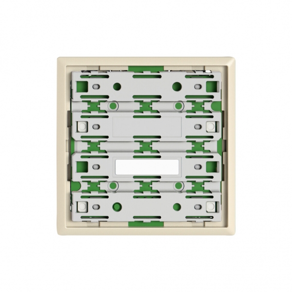 Plaque frontale EDIZIO.liv UNI SNAPFIX® 60×60mm crema 