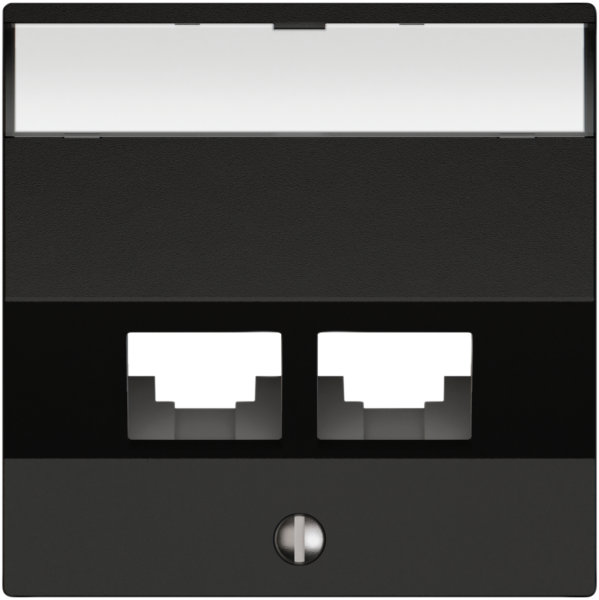 Kit de montage EDIZIO.liv EASYNET S-One SNAPFIX® incliné 2×RJ45 no 