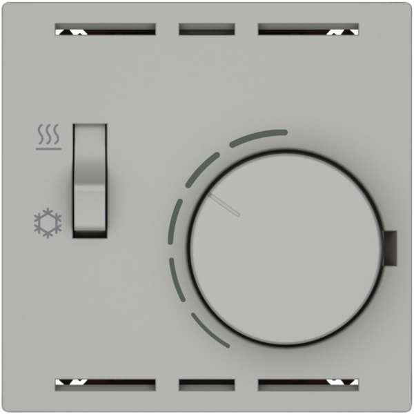 Thermostat d'ambiance EDIZIO.liv SNAPFIX® inter.chaud/froid 230VAC 50Hz grc 
