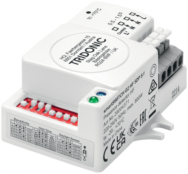 Rilevatore di movimento INS Tridonic smartSWITCH 36.5×23×58mm 