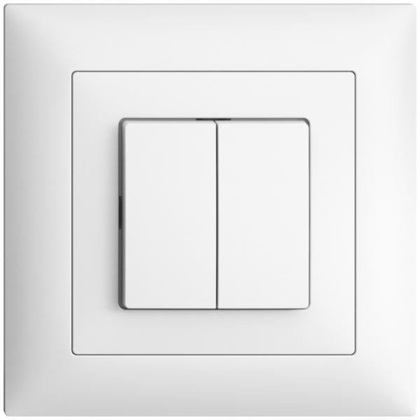 Interruttore/contatto a pulsante INC Feller EDIZIOdue A-R+3/1L bianco 