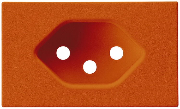 Frontplatte zu FLF-Steckdose Hager 1×Typ 13 Z orange 