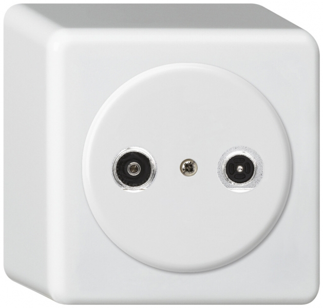 Presa d'antenna AP basico TV-R 14dB 2GHz bianco 