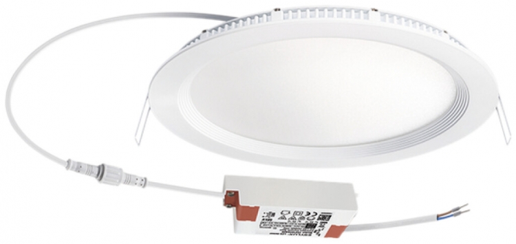 Downlight LED ESYLUX ELSA-2 Ø240 ON/OFF 18W 4000K, 1750lm, blanc 