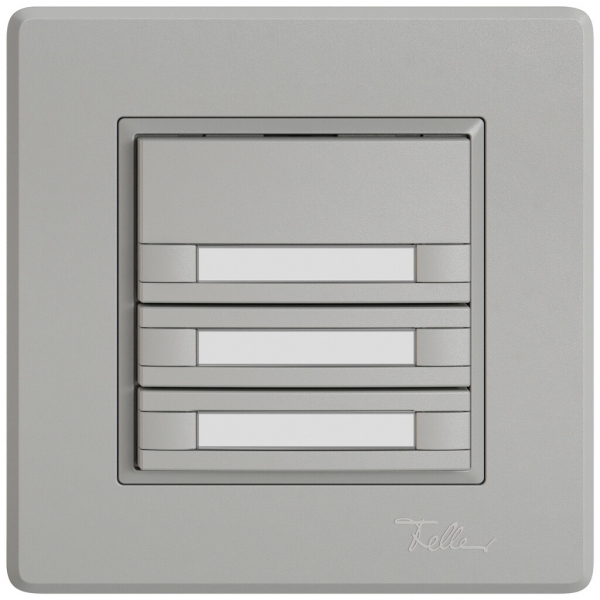 Poussoir KNX RGB ENC EDIZIO.liv SNAPFIX® capteur temp.s.LED étiqu.6× comm.1T grc 