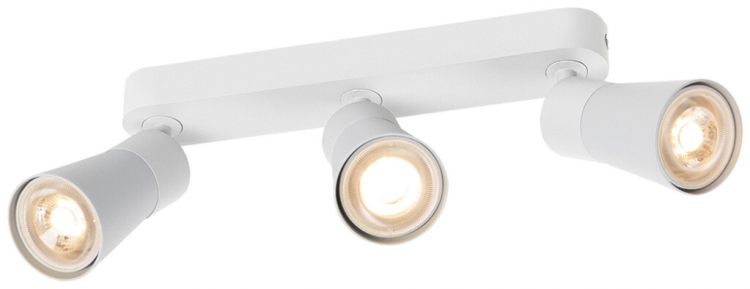 Spot SLV PURI 2.0 Cone CW GU10 3×6W VAR 258×42×138mm blanc 