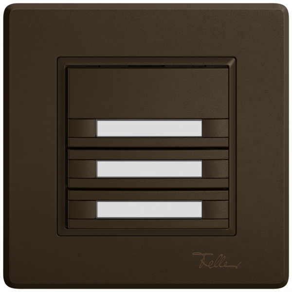 Poussoir KNX RGB ENC EDIZIO.liv SNAPFIX® capteur temp.s.LED étiqu.6× comm.1T br 
