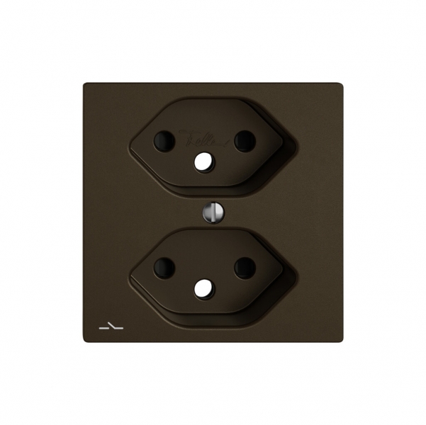 Kit di montaggio EDIZIO.liv SNAPFIX® per presa 2×T13 separata shutter ma 