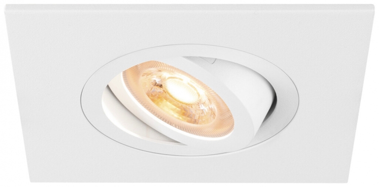 Downlight LED SLV NEW TRIA 75 XL GU10 1×10W REG 110×110mm bianco 
