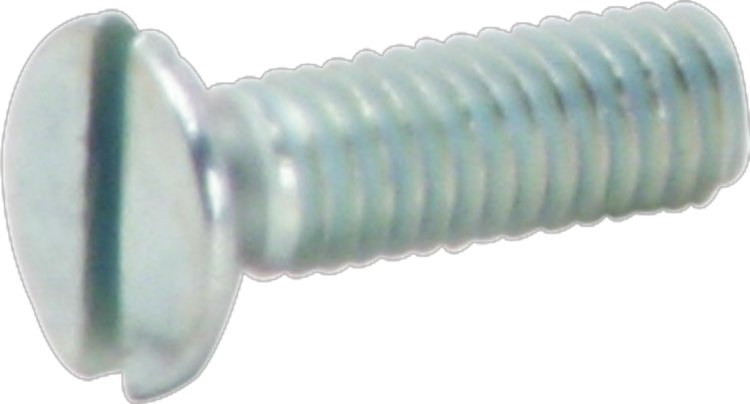 Vite a testa svasata M6×10mm DIN 963A, zincato cromato 