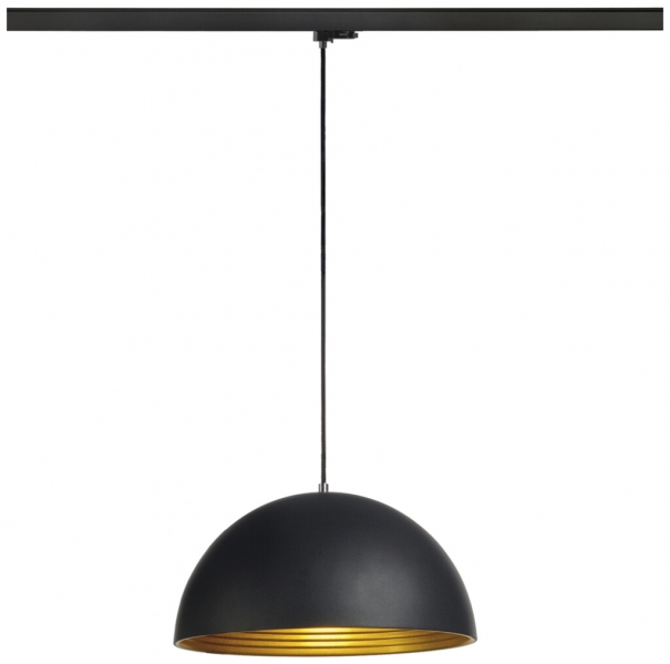 Luminaire suspendu SLV FORCHINI M 40 AD3PH no E27 1×40W VAR Ø400mm noir/or 