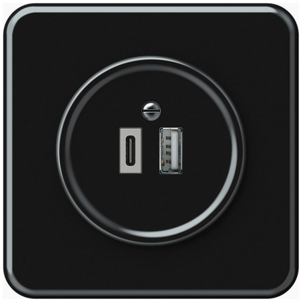 Prise de charge USB ENC origin 1×USB-A 1×USB-C 3000mA 5V noir 