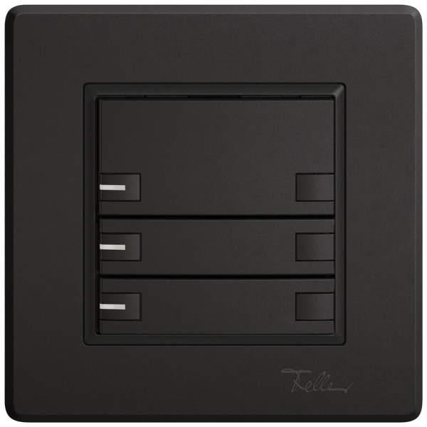 Poussoir KNX RGB ENC EDIZIO.liv SNAPFIX® capteur temp.RGB-LED 3× comm.2T no 