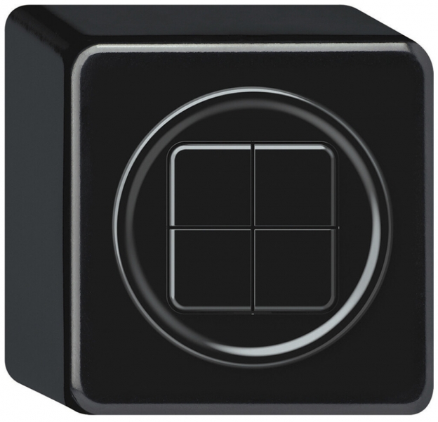 Pulsante KNX AP origin 4×tasti nero 