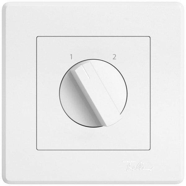 UP-Drehschalter EDIZIO.liv m.Drehgriff Umschalter 3P 1-2 T=60mm ws 