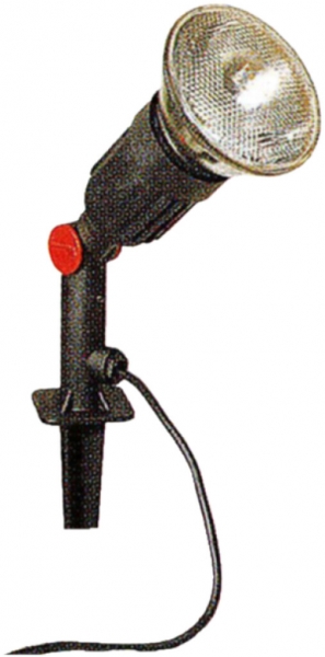 Lampada per giardino con picchetto E27, 60W, 230V, nero 