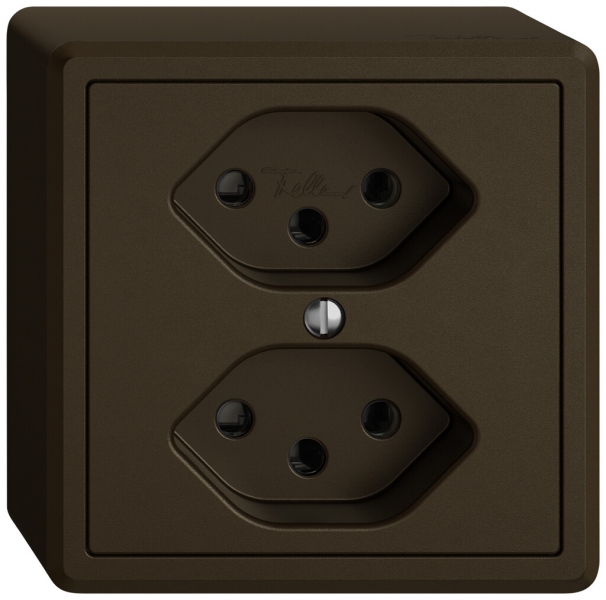 Prise AP EDIZIO.liv SNAPFIX® 2×T13 br 
