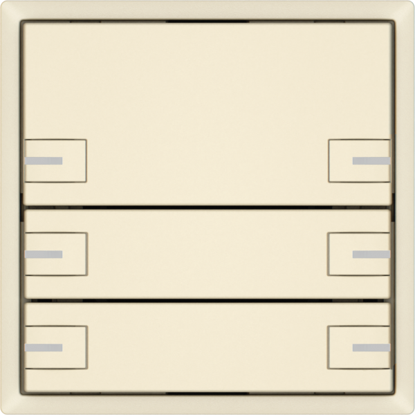 Pulsante universale EDIZIO.liv UNI SNAPFIX® c.LED RGB 3× com.2T cr 