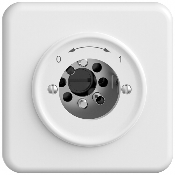 UP-Schwenktaster STANDARDdue SNAPFIX® 0<->1/1P für Schloss ohne Zylinder ws 