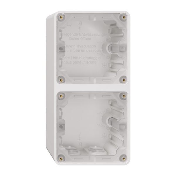Partie inférieure de boîtier NAP NEVO, 2×1, a.joint, H=54mm, 3×M20, 187×87mm, bc 