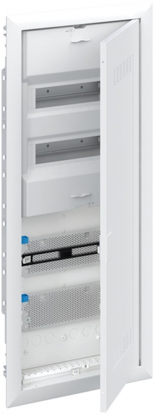 Quadro di distribuzione INC ABB 24UM con placca perforata e porta ventilata WiFi 