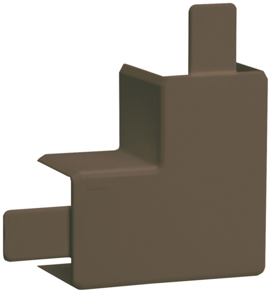 Angolo piatto Hager tehalit.LF/LFF 33×20mm marrone IP30 