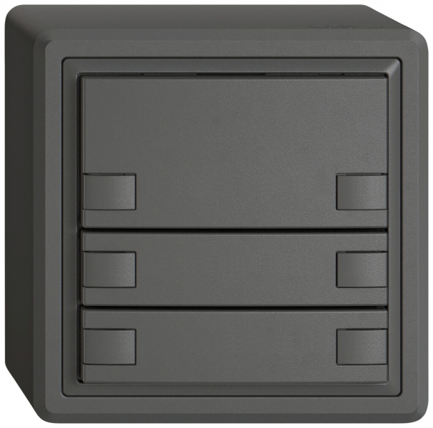 AP-KNX-Taster RGB EDIZIO.liv SNAPFIX® Temperaturfüh.o.LED 6×Taste 1-Tbed.dgu 