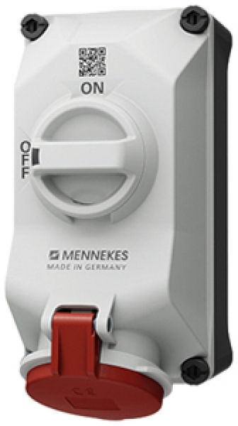 Presa AP MENNEKES DUO 32A 5P 6h 400V IP44 interruttore 