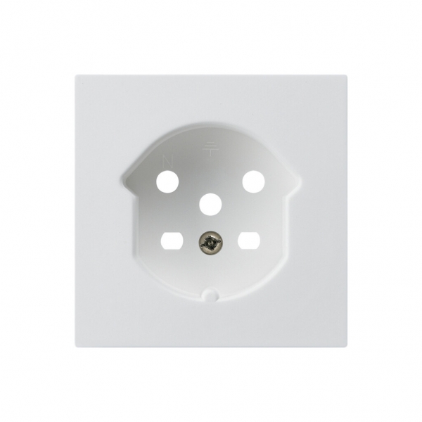 Frontset HA kallysto für Steckdose Typ 15 mit Steckklemmen weiss 