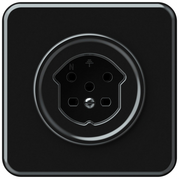 Presa INC origin 1×tipo 15 10A 230V 92×92mm nero 