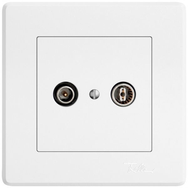 Prise antenne ENC TV-R EDIZIO.liv SNAPFIX® prise de passage 4dB bc 