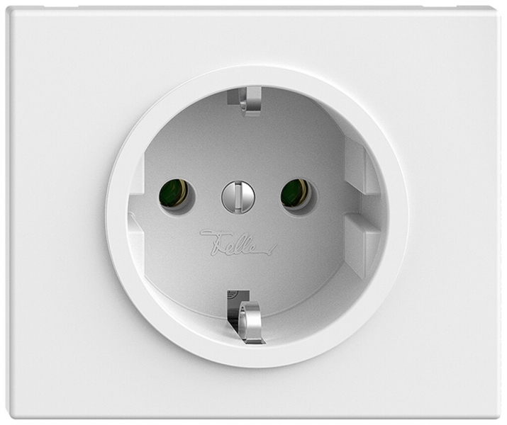 Presa FLF Feller FLF Schuko 16A 230V 75×62.5mm bianco 
