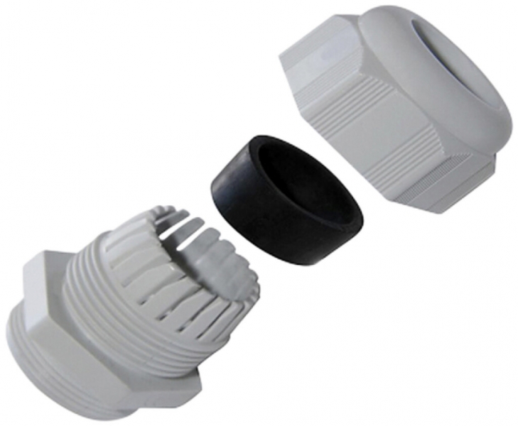 Presse-étoupe PLICA-TEC, M16 pour câble Ø3.5…10mm 10mm PA IP68 gris clair 