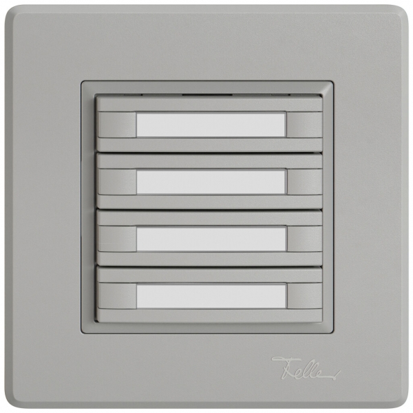Pulsante KNX RGB INC EDIZIO.liv SNAPFIX® sensore temp.s.LED targ.8× com.1T grc 