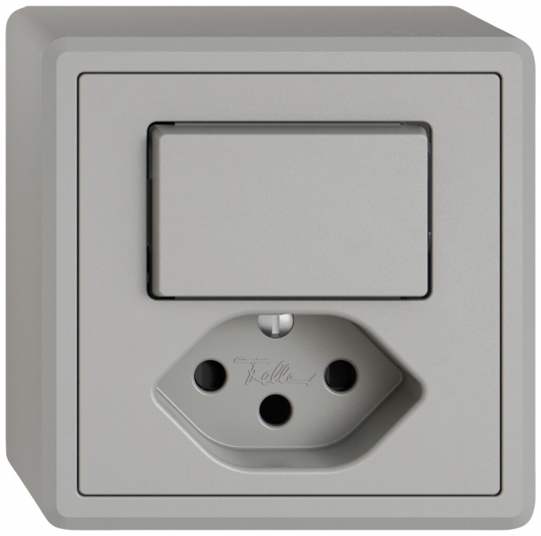 Combinazione AP EDIZIO.liv SNAPFIX® schema 6+T13 con shutter grc 