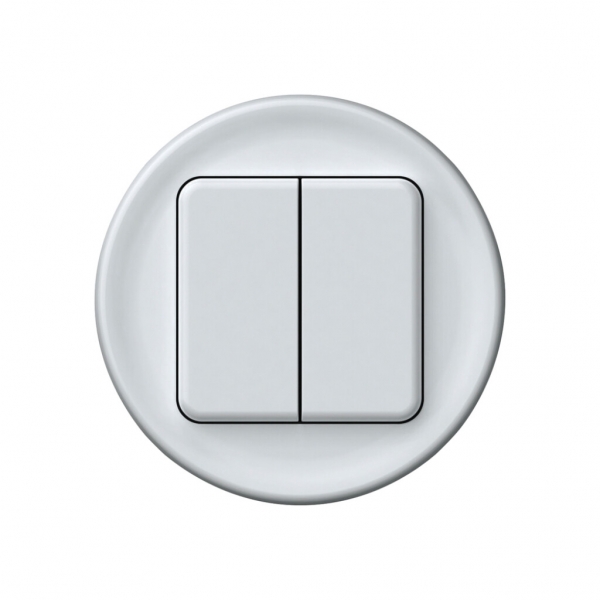 Frontset origin Schutzabdeckung für KNX-Taster 2× weiss 