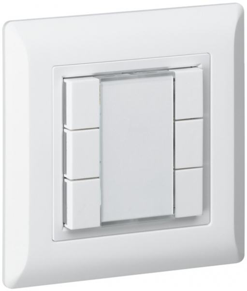 Pulsante multifunzionale INC kallysto.line KNX RF 2×bianco 