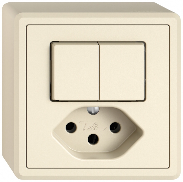 Combinazione AP EDIZIO.liv SNAPFIX® AR+schema 3+T13 cr 