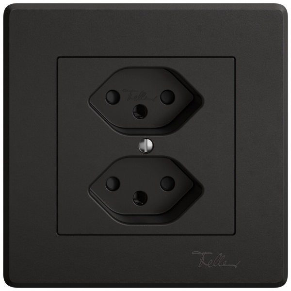 Presa INC EDIZIO.liv SNAPFIX® 2×T13 con shutter ne 