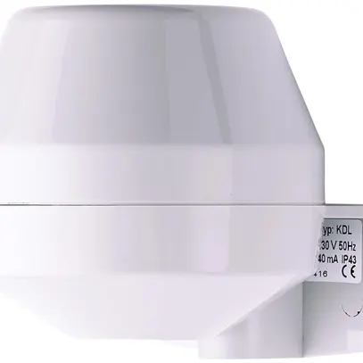 Tromba Comax KHP3.230.1, 230VAC 11mA 88dB IP43 72×75×80mm, grigio chiaro 