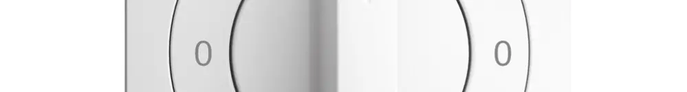 Kit front. 0-Manuale-0-Aut. EDIZIOdue bianco 60×60mm per interr.rot 